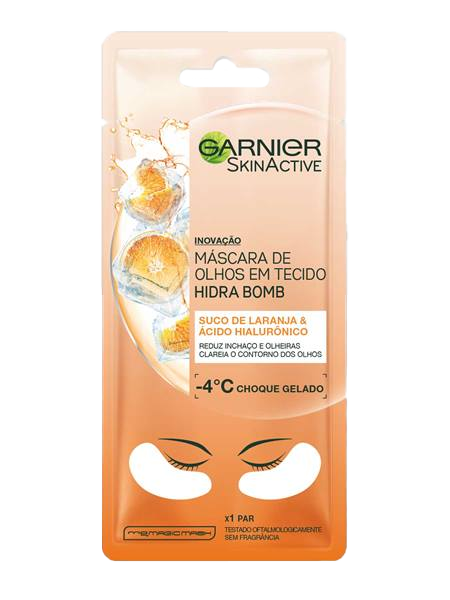 Máscara de Olhos Ácido Hialurônico + Laranja Garnier Skin - 6g | Garnier